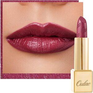 🆕 Metallic Shine Purple Lipstick Moisturizing Creamy Formula Full-Coverage Lip